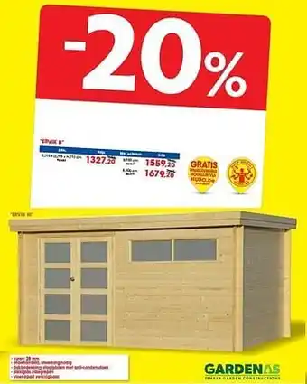 Hubo Tuinhuizen ervik ii aanbieding