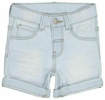 HEMA HEMA Baby Jogdenim Short Lichtblauw (lichtblauw) aanbieding