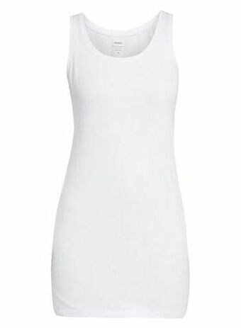 HEMA HEMA Dames Singlet Extra Lang Wit (wit) aanbieding