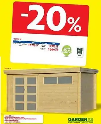 Hubo Tuinhuizen ervik iii aanbieding