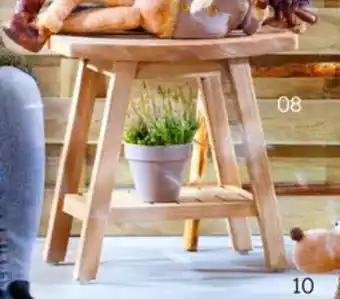 Multi bazar Krukje teak 50 x 30 x H46cm aanbieding