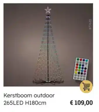 Multi bazar Kerstboom outdoor 265LED H180cm aanbieding