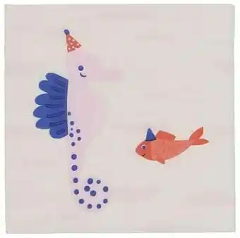 HEMA HEMA Servetten Papier 24x24 - Zeepaardje - 20 Stuks aanbieding