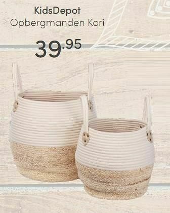 Baby & Tiener Kidsdepot opbergmanden kori aanbieding