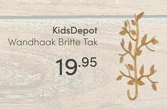 Baby & Tiener Kidsdepot wandhaak britte tak aanbieding