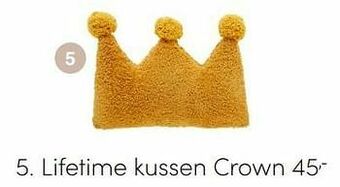 Baby & Tiener Lifetime kussen crown aanbieding