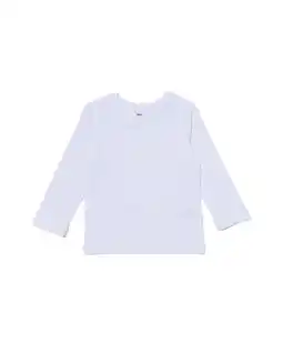 HEMA 2 Pak Kinder T-shirts - Biologisch Katoen Wit (wit)