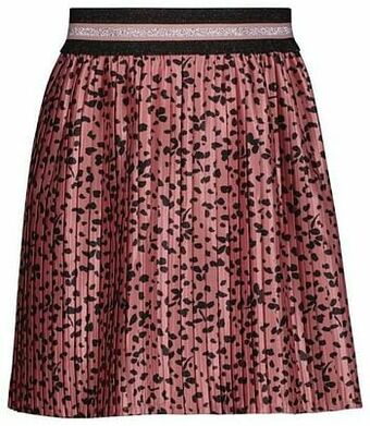 HEMA HEMA Kinderrok Plissé Bloemen Roze (roze) aanbieding