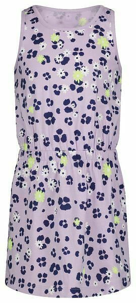 HEMA HEMA Kinderjurk Bloemen Lila (lila) aanbieding