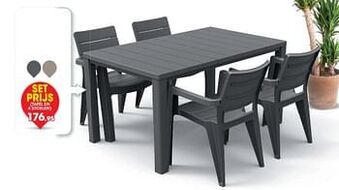 Hubo Tafel en 4 stoelen aanbieding