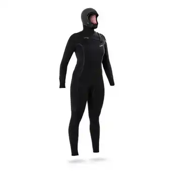 Decathlon Wetsuit voor surfen dames expert fullsuit 5/4 vaste kap borstrits aanbieding