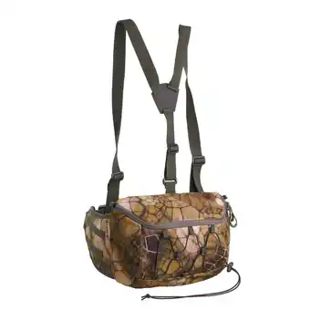 Decathlon Geruisloze heuptas voor de jacht met schouderriemen 10 l camouflage furtiv aanbieding