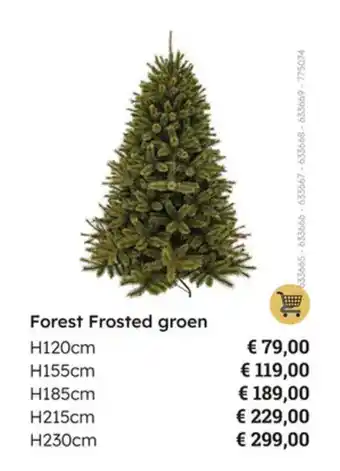 Multi bazar Forest Frosted groen aanbieding