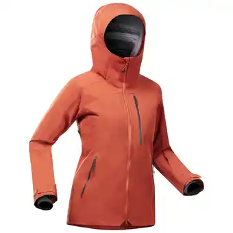 Decathlon Ski-jas voor dames fr 500 terracottarood aanbieding