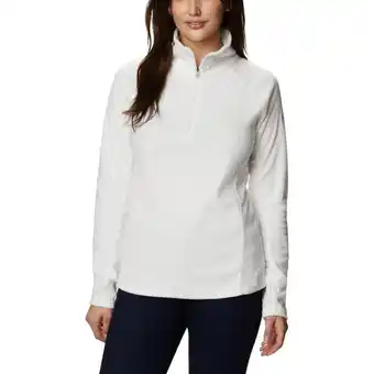 Decathlon Glacial iv 1/2 rits dames wandelfleece - zeezout aanbieding