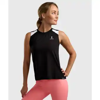 Decathlon Performance tennis/padel tank-top dames zwart aanbieding