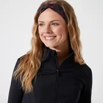 Hoofdband met elastiek voor cardiofitness dames print
