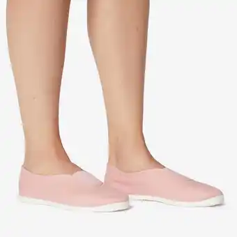 Decathlon Gymschoenen voor meisjes en jongens textiel roze aanbieding