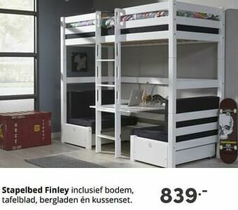 Baby & Tiener Stapelbed finley aanbieding