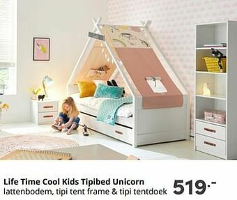 Baby & Tiener Life time cool kids tipibed unicorn aanbieding