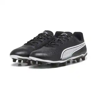 Decathlon King match fg/ag voetbalschoenen puma black white aanbieding