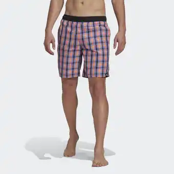 Decathlon Classic-length check zwemshort aanbieding