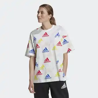 Decathlon Essentials multi-colored logo boyfriend t-shirt aanbieding