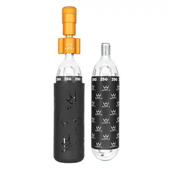 Decathlon Holeshot co2 bandenpomp - mtb (25 g) - mango aanbieding