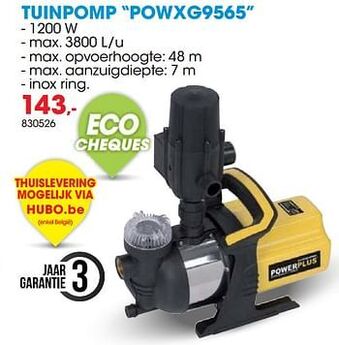 Hubo Powerplus tuinpomp powxg9565 aanbieding