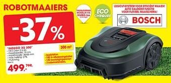 Hubo Bosch robotmaaiers indego xs 300 aanbieding