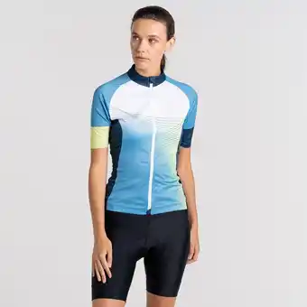 Decathlon Stimulus fietsjersey met hele rits en korte mouwen voor dames aanbieding