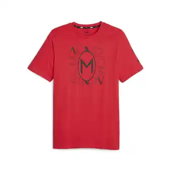 Decathlon Ac milan ftblcore graphic t-shirt puma for all time red black aanbieding