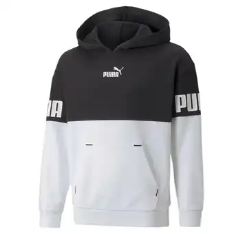 Decathlon Power hoodie met kleurblokken voor jongeren puma aanbieding