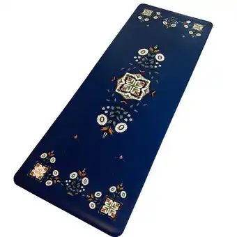 Decathlon Yogamat star azulejos blauw aanbieding