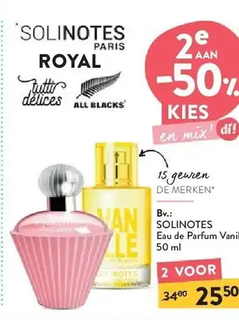 Di Solinotes eau de parfum vanille 50 ml aanbieding