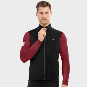 Decathlon Regenvest wielrennen siroko srx pro layer zwart heren aanbieding