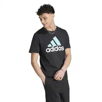 T-shirt voor fitness en soft training heren zwart