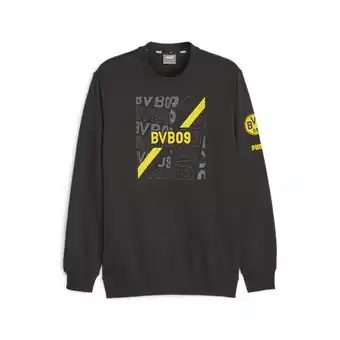 Decathlon Borussia dortmund ftblcore sweatshirt puma black cyber yellow aanbieding