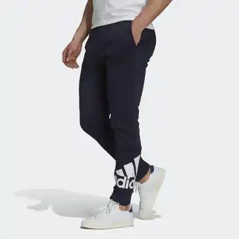 Decathlon Essentials fleece tapered cuff logo broek aanbieding
