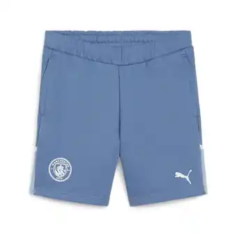 Decathlon Manchester city casuals voetbalshort voor jongeren puma deep dive blue wash aanbieding