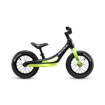 Decathlon S'cool loopfiets pedex magnesium - zwart/geel aanbieding