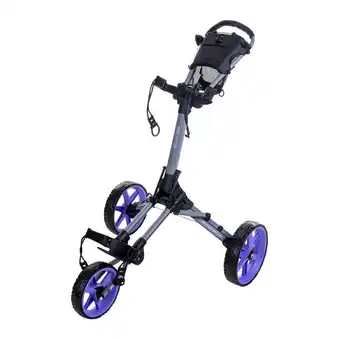 Decathlon Fastfold square 3 wiel grijs/paars trolley aanbieding