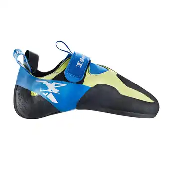 Decathlon Klimschoenen edge slipper soft blauw/groen aanbieding