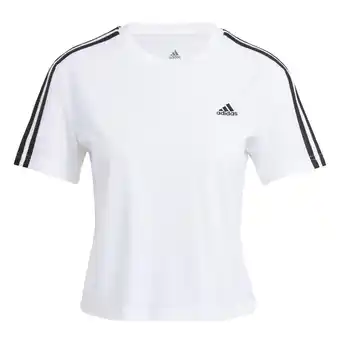 Decathlon Essentials loose 3-stripes cropped t-shirt aanbieding