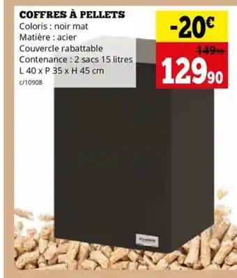 Dema COFFRES À PELLETS aanbieding