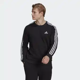 Decathlon Essentials french terry 3-stripes sweatshirt aanbieding