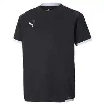 Decathlon Teamliga voetbaljersey jongeren puma black white aanbieding