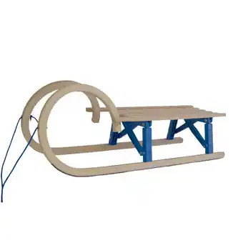 Decathlon Opvouwbare houten slakkenslee - 110cm aanbieding