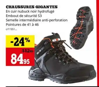 Dema CHAUSSURES GIGANTES aanbieding