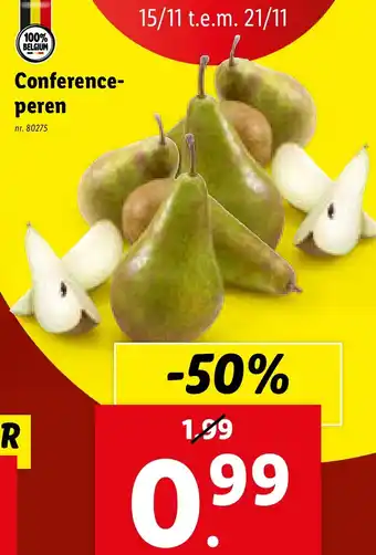 Lidl Conferenceperen aanbieding